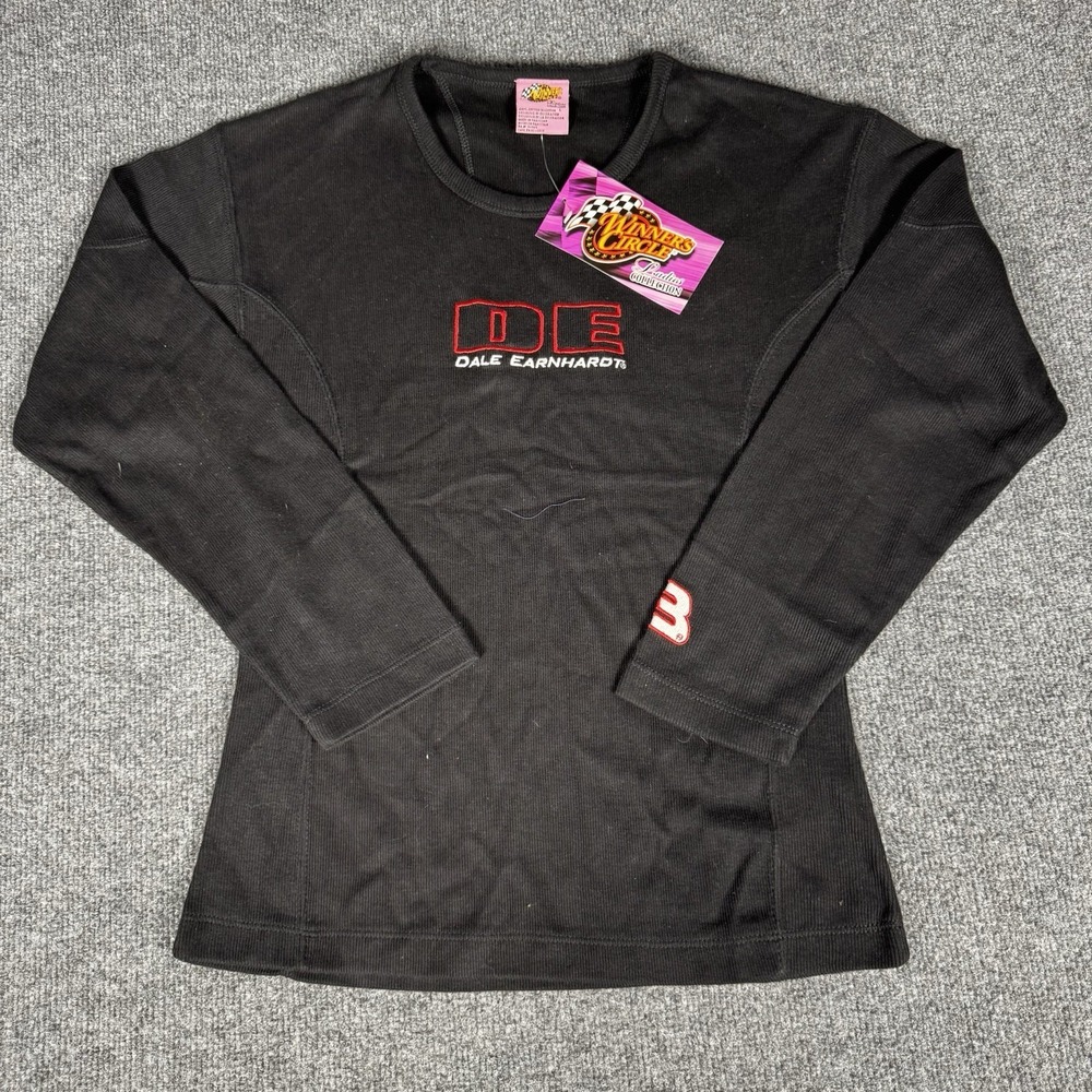 Vintage NASCAR Winners Circle #8 Dale Earnhardt Jr Women's Thermal T-Shirt Large